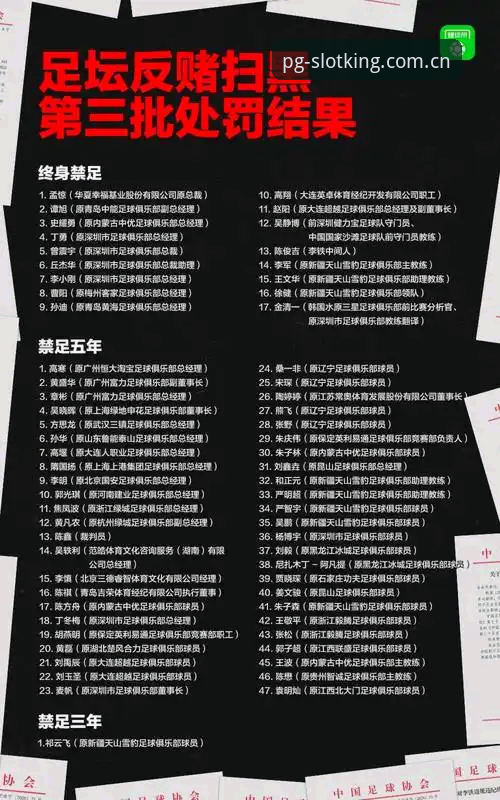 资深用户分享：从足协第三批禁足名单看足球乱象，我在PG电子平台追赛的深度反思